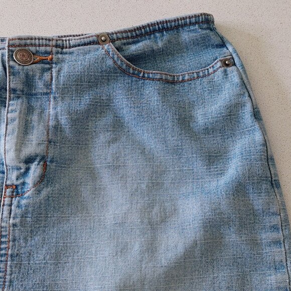 QPD Light Blue Denim Pencil Skirt Junior's Size 1 - Picture 9 of 13
